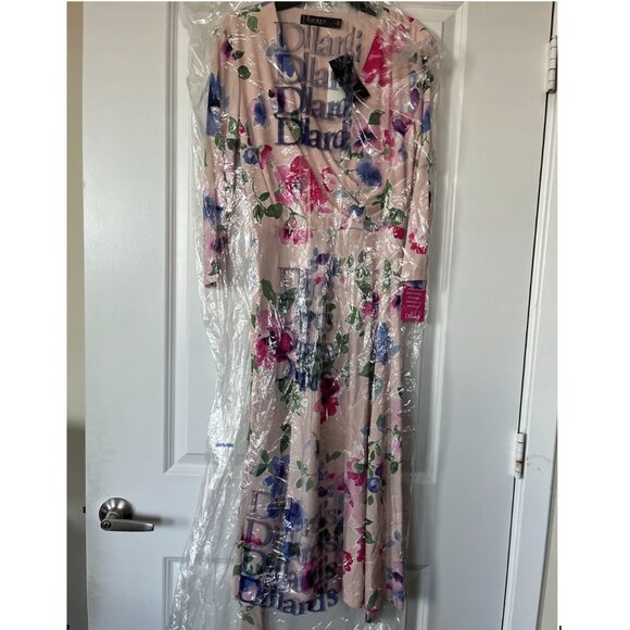 Ralph Lauren Floral-Print Wrap Midi Dress Sz 4 - Picture 4 of 6